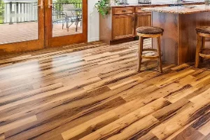 New vinyl flooring in a residential home