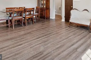 New vinyl flooring in a residential home