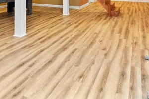 New vinyl flooring in a residential home